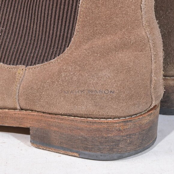 Mark Nason Chelsea Boots in Sand Suede - 11 - Picture 3 of 6
